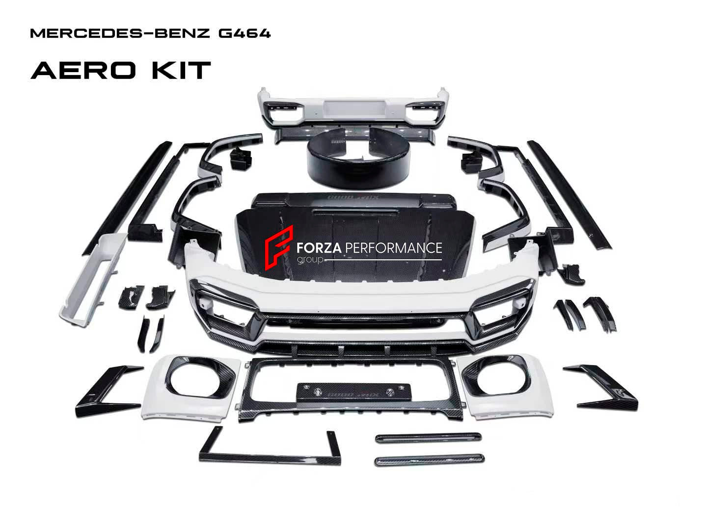 DRY CARBON BODY KIT for MERCEDES BENZ G CLASS W463A W464 G350D G400D G500 G550 G63 AMG 2018 - 2024
