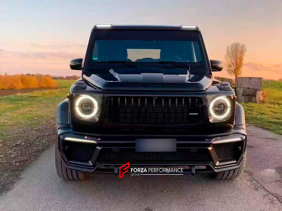Buy Now DRY CARBON BODY KIT FOR MERCEDES BENZ G-CLASS W464 W463A 2018 - 2023 and upgrade car parts from SIR Tuning at the Best Price. Headlights, Tail lights, Bodykits, Navigations, Carbon body kit and more - Fast & Free Shipping within Europe, US & Worldwide.