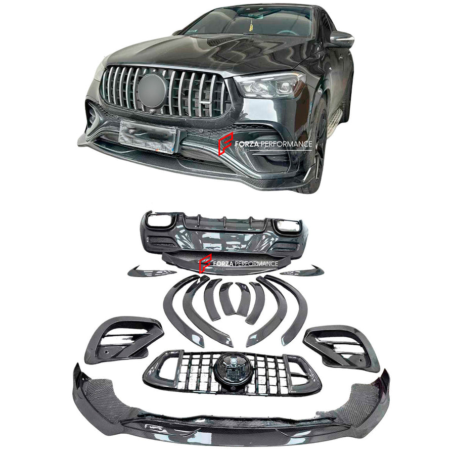 Buy Now DRY CARBON BODY KIT for MERCEDES-BENZ GLE COUPE AMG C167 GLE53 GLE63 FACELIFT 2023+ and upgrade car parts from SIR Tuning at the Best Price. Headlights, Tail lights, Bodykits, Navigations, body kit and more - Fast & Free Shipping within Europe, US & Worldwide.
