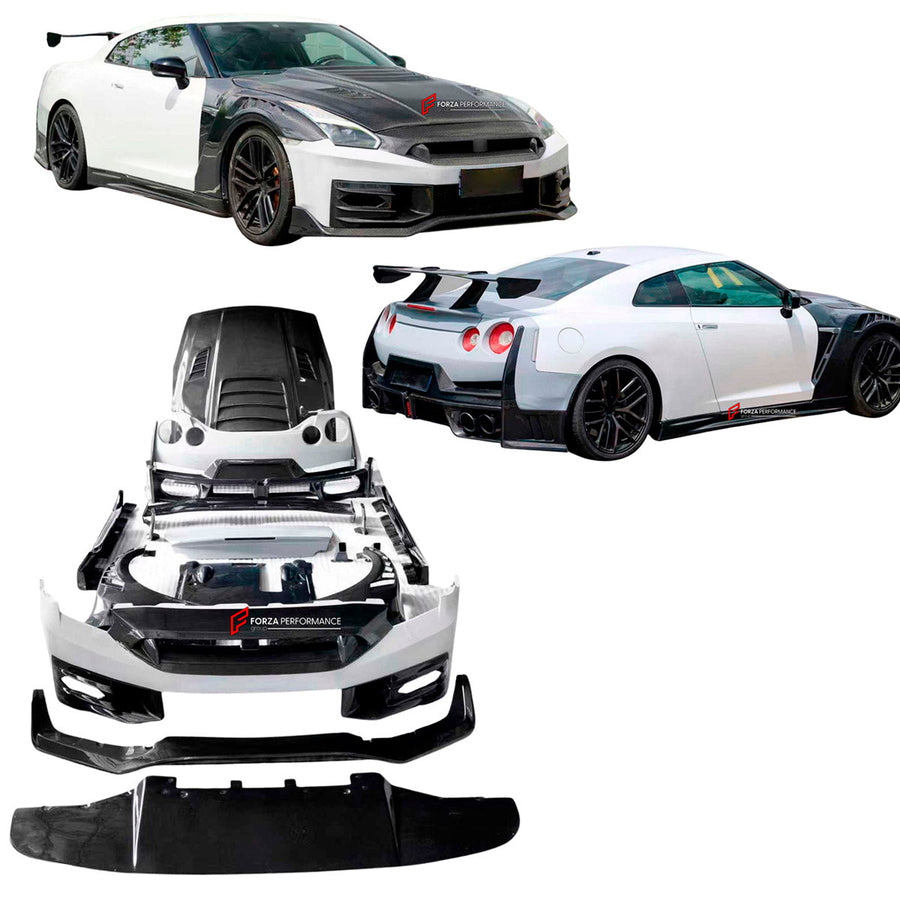 Buy Now DRY CARBON BODY KIT for NISSAN GT-R R35 2007 - 2016 and upgrade car parts from SIR Tuning at the Best Price. Headlights, Tail lights, Bodykits, Navigations, body kit and more - Fast & Free Shipping within Europe, US & Worldwide.