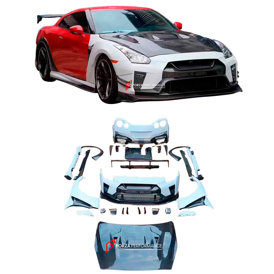 Buy Now DRY CARBON BODY KIT for NISSAN GT-R R35 FACELIFT 2016 - 2023 and upgrade car parts from SIR Tuning at the Best Price. Headlights, Tail lights, Bodykits, Navigations, body kit and more - Fast & Free Shipping within Europe, US & Worldwide.
