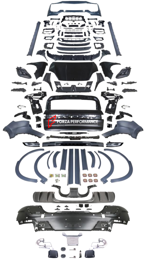 CONVERSION BODY KIT for PORSCHE CAYENNE 9Y0.1 2018 - 2023 UPGRADE to 9Y0.2 2024+ TURBO GT STYLE