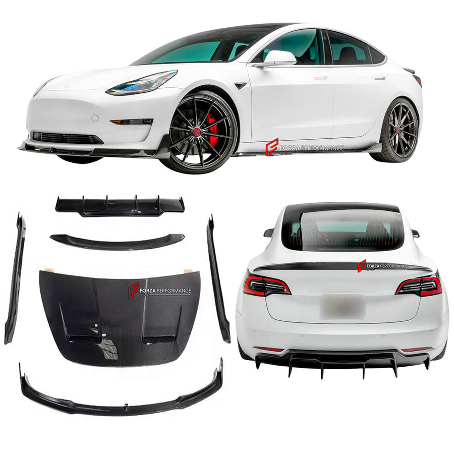 Buy Now DRY CARBON BODY KIT for TESLA MODEL 3 V 2017 - 2023 and upgrade car parts from SIR Tuning at the Best Price. Headlights, Tail lights, Bodykits, Navigations, body kit and more - Fast & Free Shipping within Europe, US & Worldwide.