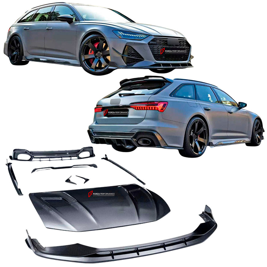 Buy Now DRY CARBON BODY KIT for AUDI RS6 C8 2019 - 2023 and upgrade car parts from SIR Tuning at the Best Price. Headlights, Tail lights, Bodykits, Navigations, Carbon body kit and more - Fast & Free Shipping within Europe, US & Worldwide.