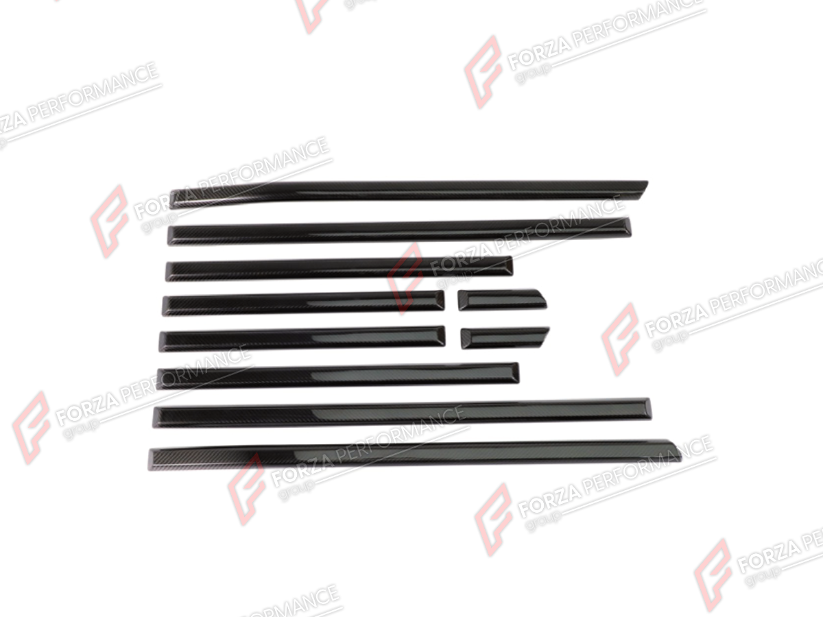 DRY CARBON BODY SIDE DOOR MOLDINGS for MERCEDES-BENZ G-CLASS W463 2008 - 2018