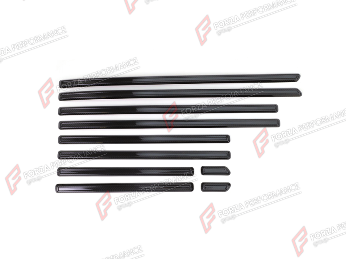 DRY CARBON BODY SIDE DOOR MOLDINGS for MERCEDES-BENZ G-CLASS W465 G63 G450D G500 G550 2025+