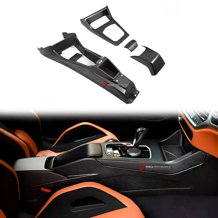 Buy Now DRY CARBON CENTRAL CONSOLE for BMW M2 G87 M3 G80 G81 M4 G82 G83 2021+ and upgrade car parts from SIR Tuning at the Best Price. Headlights, Tail lights, Bodykits, Navigations, Body Kit and more - Fast & Free Shipping within Europe, US & Worldwide.