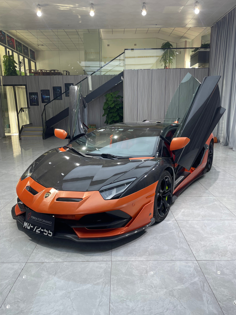 Buy Now DRY CARBON FIBER CONVERSION BODY KIT for LAMBORGHINI AVENTADOR LP700 LP720 LP750 UPGRADE TO LP770 SVJ and upgrade car parts from SIR Tuning at the Best Price. Headlights, Tail lights, Bodykits, Navigations, body kit and more - Fast & Free Shipping within Europe, US & Worldwide.