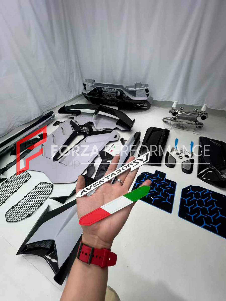 Buy Now DRY CARBON CONVERSION BODY KIT for LAMBORGHINI AVENTADOR LP700 LP720 LP750 UPGRADE TO LP770 SVJ and upgrade car parts from SIR Tuning at the Best Price. Headlights, Tail lights, Bodykits, Navigations, body kit and more - Fast & Free Shipping within Europe, US & Worldwide.