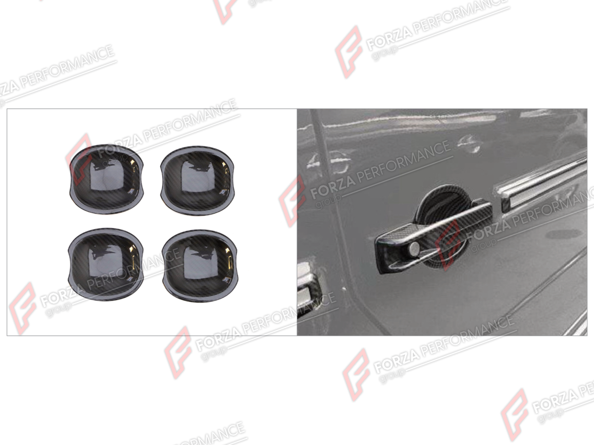 DRY CARBON DOOR HANDLE BOWL COVERS for MERCEDES-BENZ G-CLASS W464 2019 - 2024