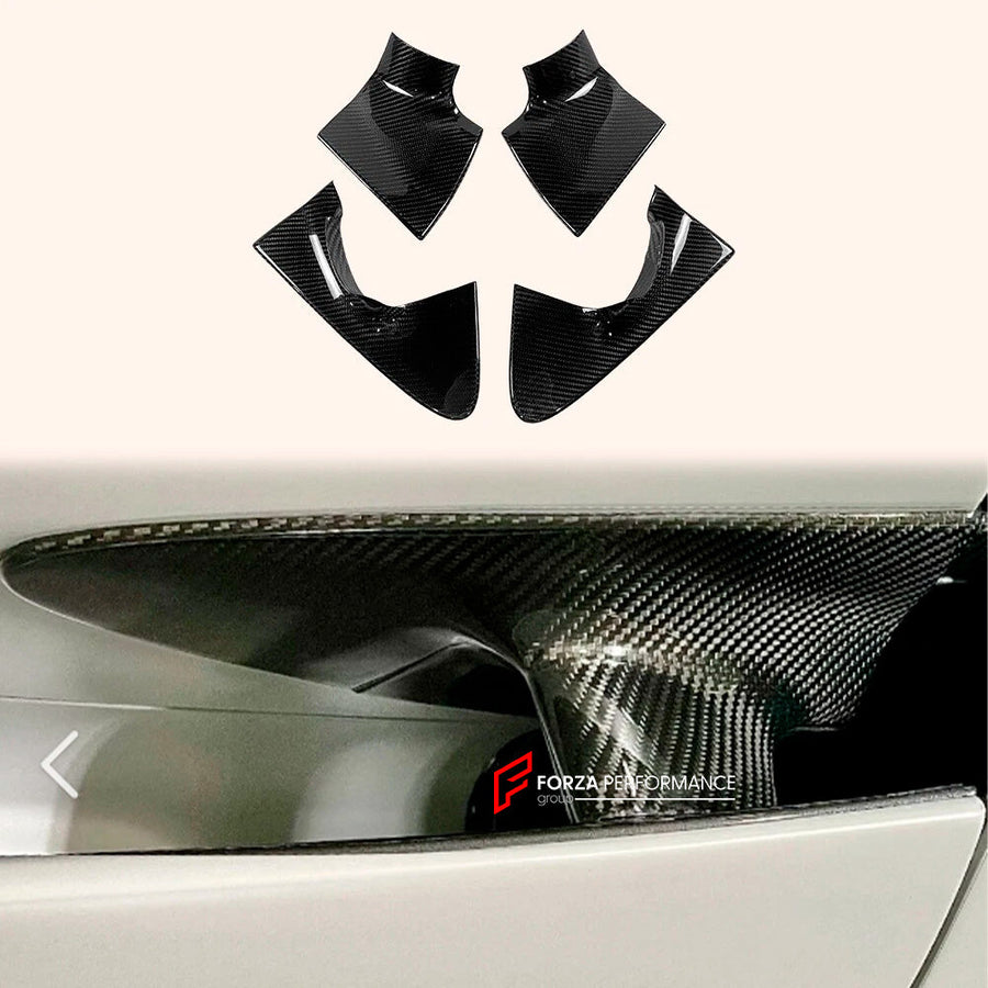 Buy Now DRY CARBON DOOR HANDLES COVERS for MCLAREN 720S 2017 - 2023 and upgrade car parts from SIR Tuning at the Best Price. Headlights, Tail lights, Bodykits, Navigations, Carbon body kit and more - Fast & Free Shipping within Europe, US & Worldwide.