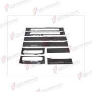 DRY CARBON DOOR SILL TRIM COVERS for MERCEDES-BENZ G-CLASS W464 G63 G350 G350D G400D G500 G550 2019 - 2024
