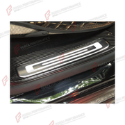 DRY CARBON DOOR SILL TRIM COVERS for MERCEDES-BENZ G-CLASS W464 G63 G350 G350D G400D G500 G550 2019 - 2024