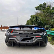 DRY CARBON ENGINE COVER WITH SPOILER for MCLAREN 540C 570S upgrade to 600LT
