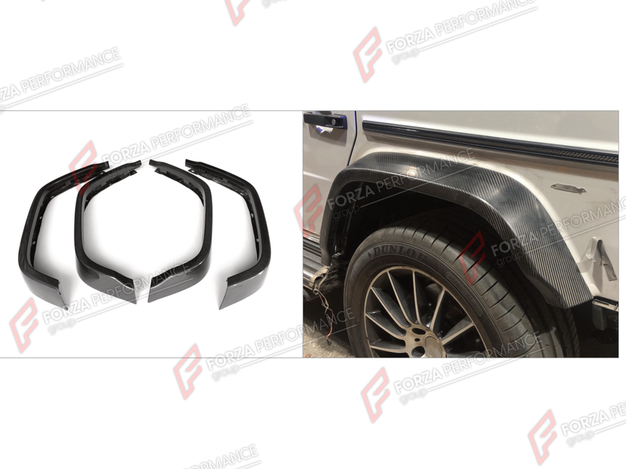 Buy Now DRY CARBON FENDERS for MERCEDES-BENZ G-CLASS W465 G63 2025+ and upgrade car parts from SIR Tuning at the Best Price. Headlights, Tail lights, Bodykits, Navigations, Body Kit and more - Fast & Free Shipping within Europe, US & Worldwide.