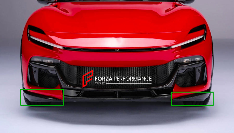 Buy Now DRY CARBON FRONT LIP SPLITTER for FERRARI PUROSANGUE and upgrade car parts from SIR Tuning at the Best Price. Headlights, Tail lights, Bodykits, Navigations, body kit and more - Fast & Free Shipping within Europe, US & Worldwide.