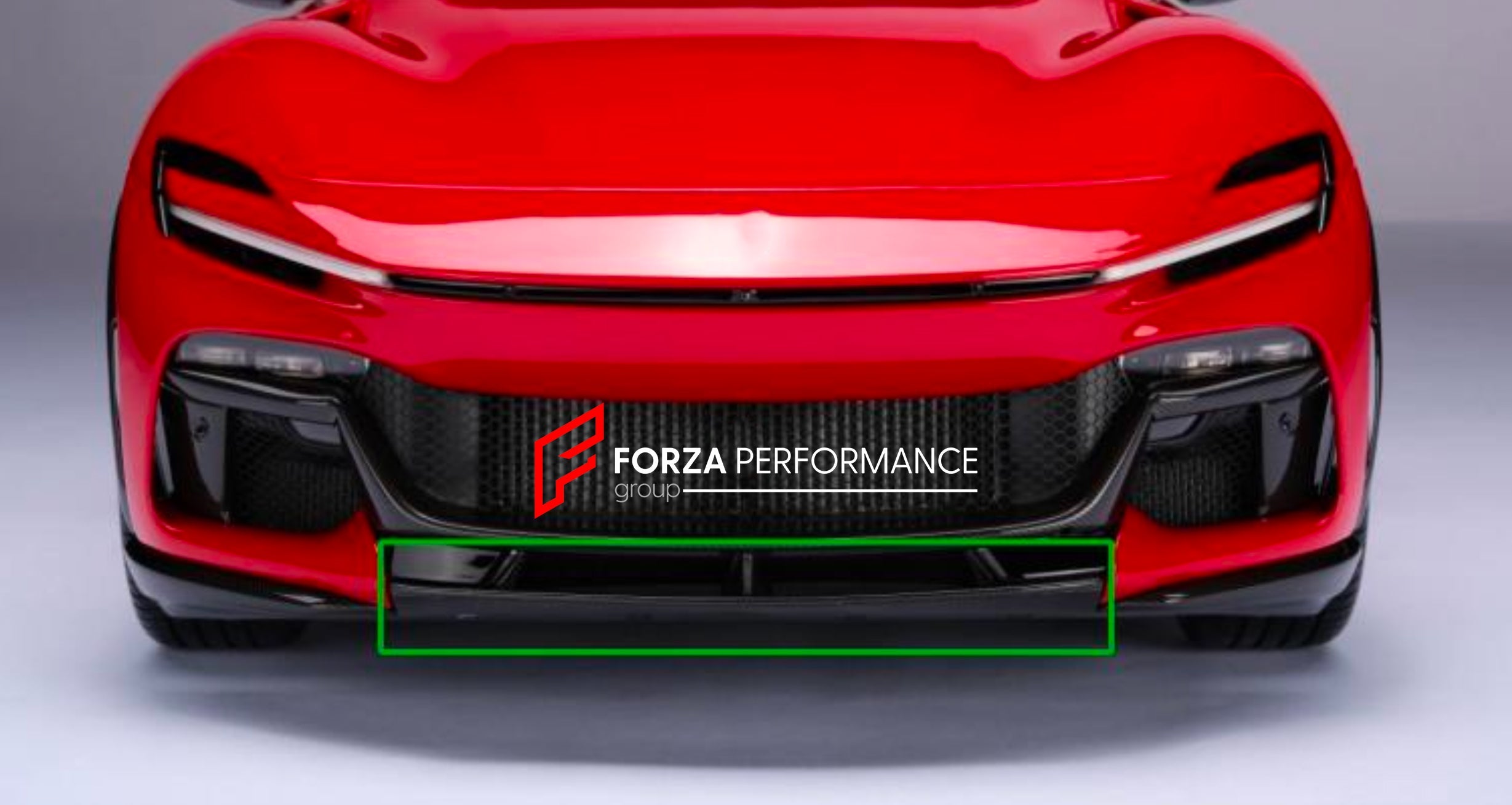 DRY CARBON BOTTOM FRONT LIP for FERRARI PUROSANGUE