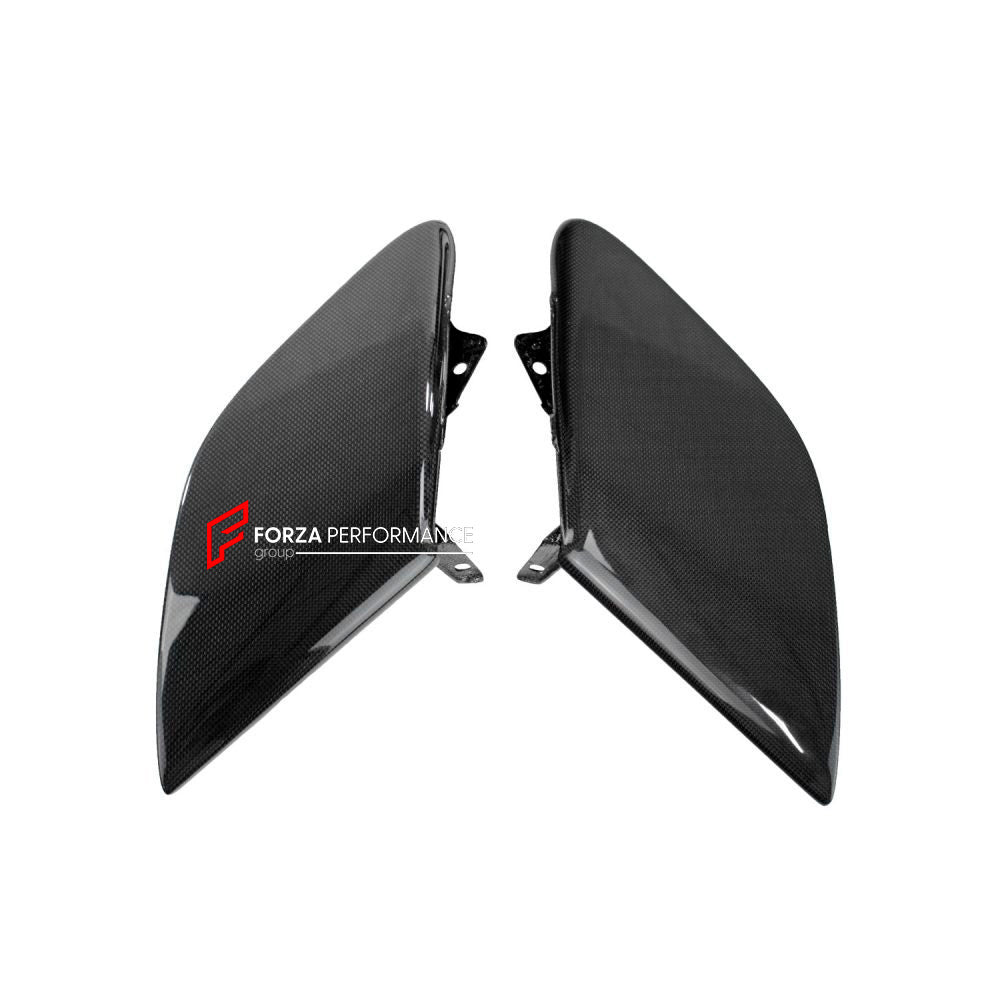 DRY CARBON FIBER AIR INTAKE FLAPS VENTS COVERS for FERRARI 488 GTB SPIDER 2015 - 2020