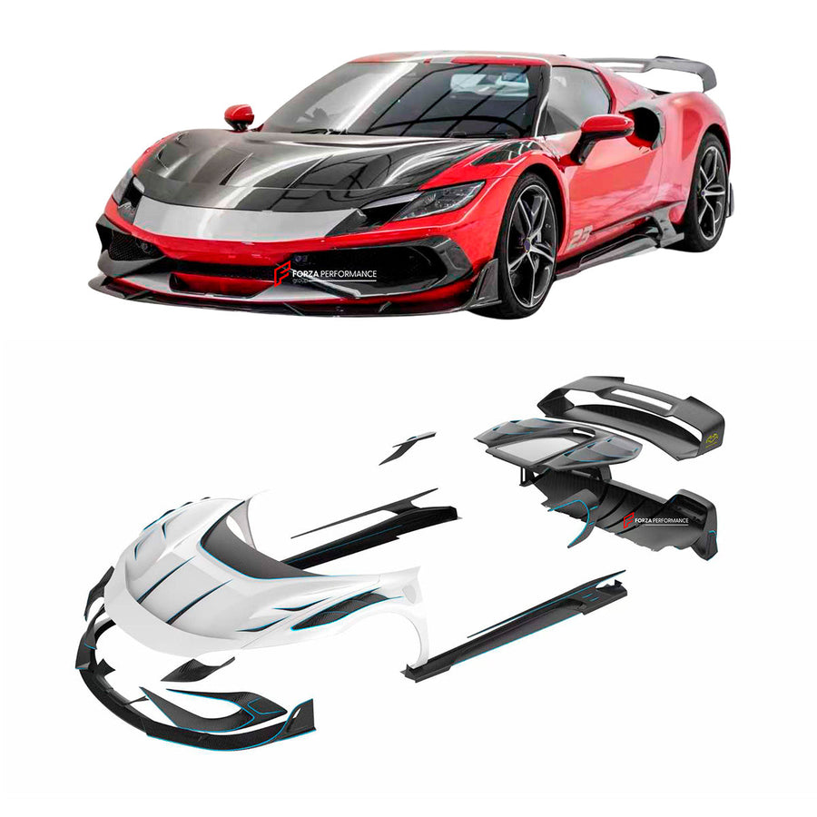 Buy Now DRY CARBON FIBER BODY KIT for FERRARI 296 GTB and upgrade car parts from SIR Tuning at the Best Price. Headlights, Tail lights, Bodykits, Navigations, Carbon body kit and more - Fast & Free Shipping within Europe, US & Worldwide.
