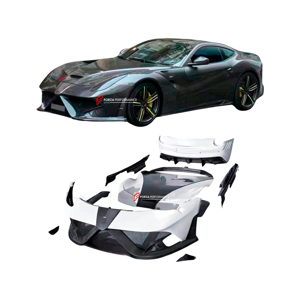 DRY CARBON FIBER BODY KIT for FERRARI F12 BERLINETTA 2012 - 2017