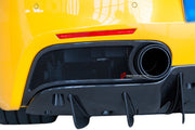 DRY CARBON FIBER EXHAUST TRIMS for FERRARI 488 2015 - 2020