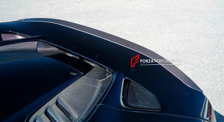 DRY CARBON FIBER REAR SPOILER FOR FERRARI F8 2019 - 2022