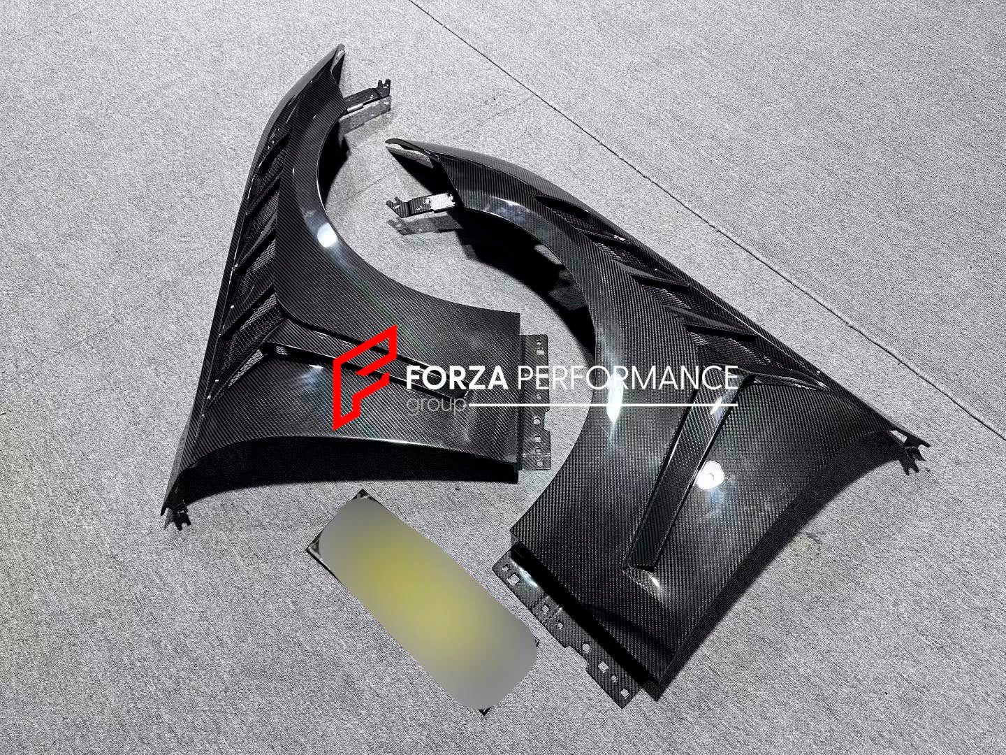 DRY CARBON FRONT FENDERS FOR FORD MUSTANG GTD 2025+
