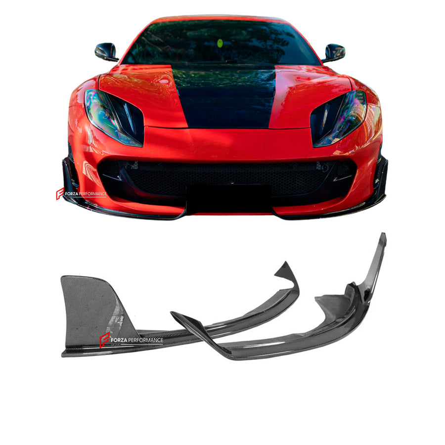 Buy Now DRY CARBON FRONT LIP for FERRARI 812 SUPERFAST GTS 2017 - 2024 and upgrade car parts from SIR Tuning at the Best Price. Headlights, Tail lights, Bodykits, Navigations, Carbon body kit and more - Fast & Free Shipping within Europe, US & Worldwide.