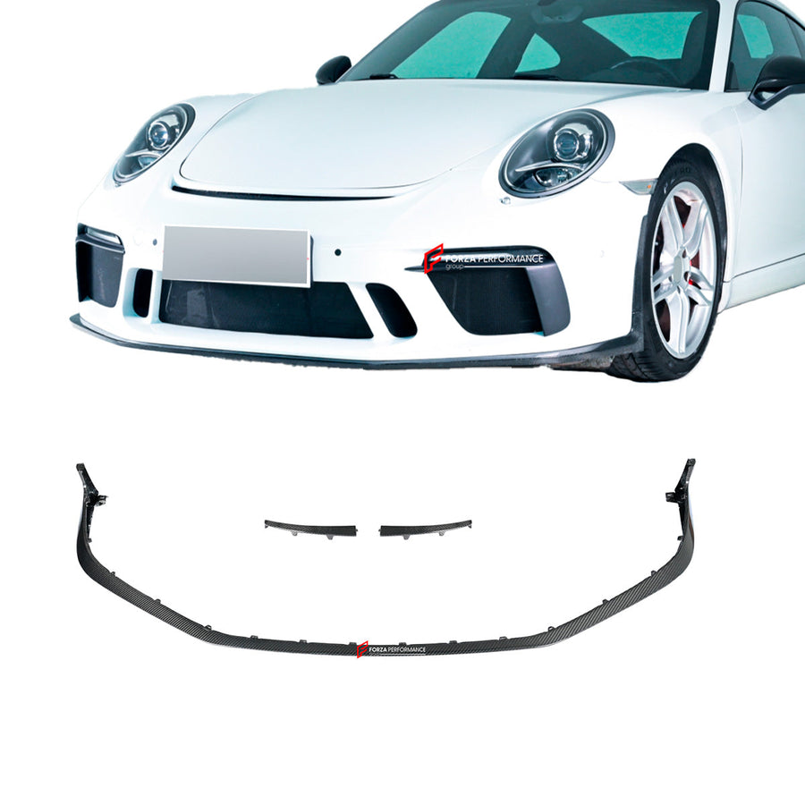 Buy Now DRY CARBON FRONT LIP for PORSCHE 911 991.2 GT3 2015 - 2020 and upgrade car parts from SIR Tuning at the Best Price. Headlights, Tail lights, Bodykits, Navigations, Carbon body kit and more - Fast & Free Shipping within Europe, US & Worldwide.