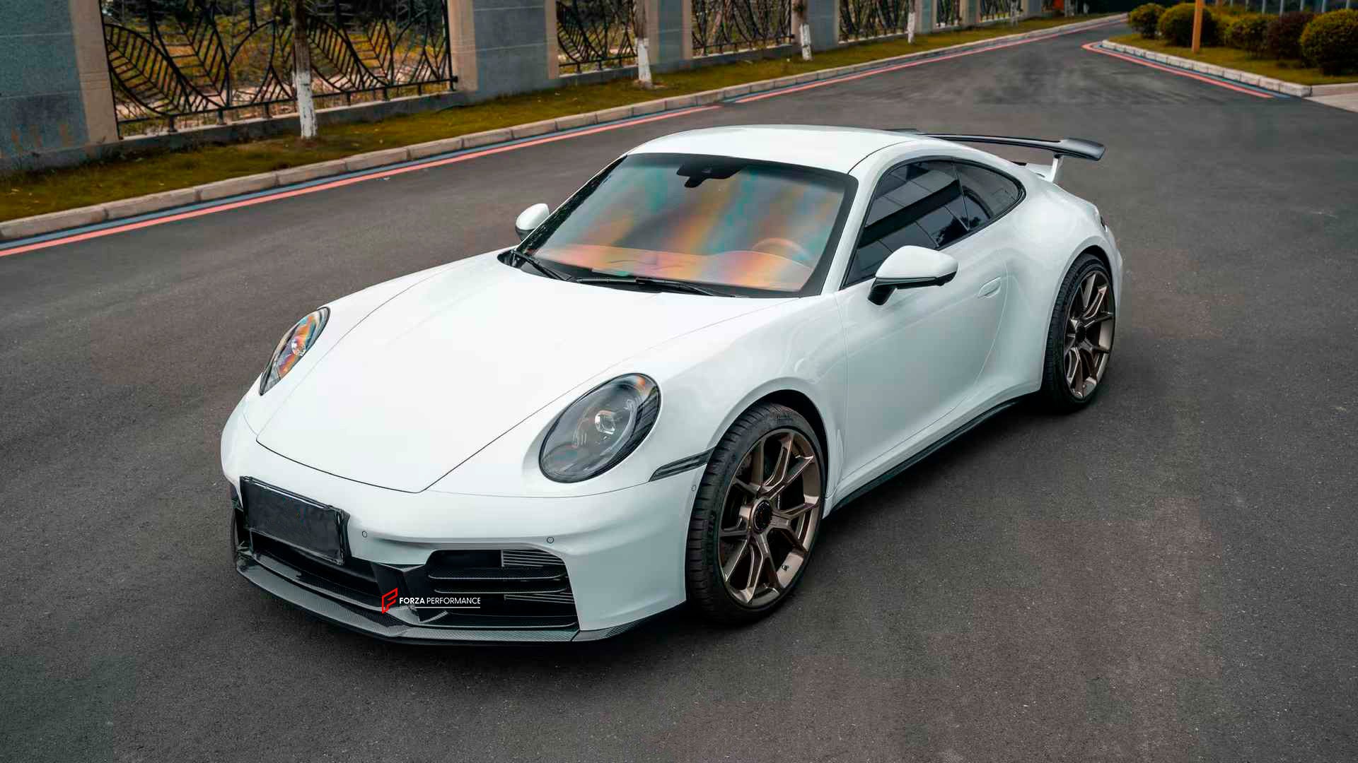 DRY CARBON REPLACEMENT FRONT LIP for PORSCHE 911 992.2 CARRERA T S GTS 2025+