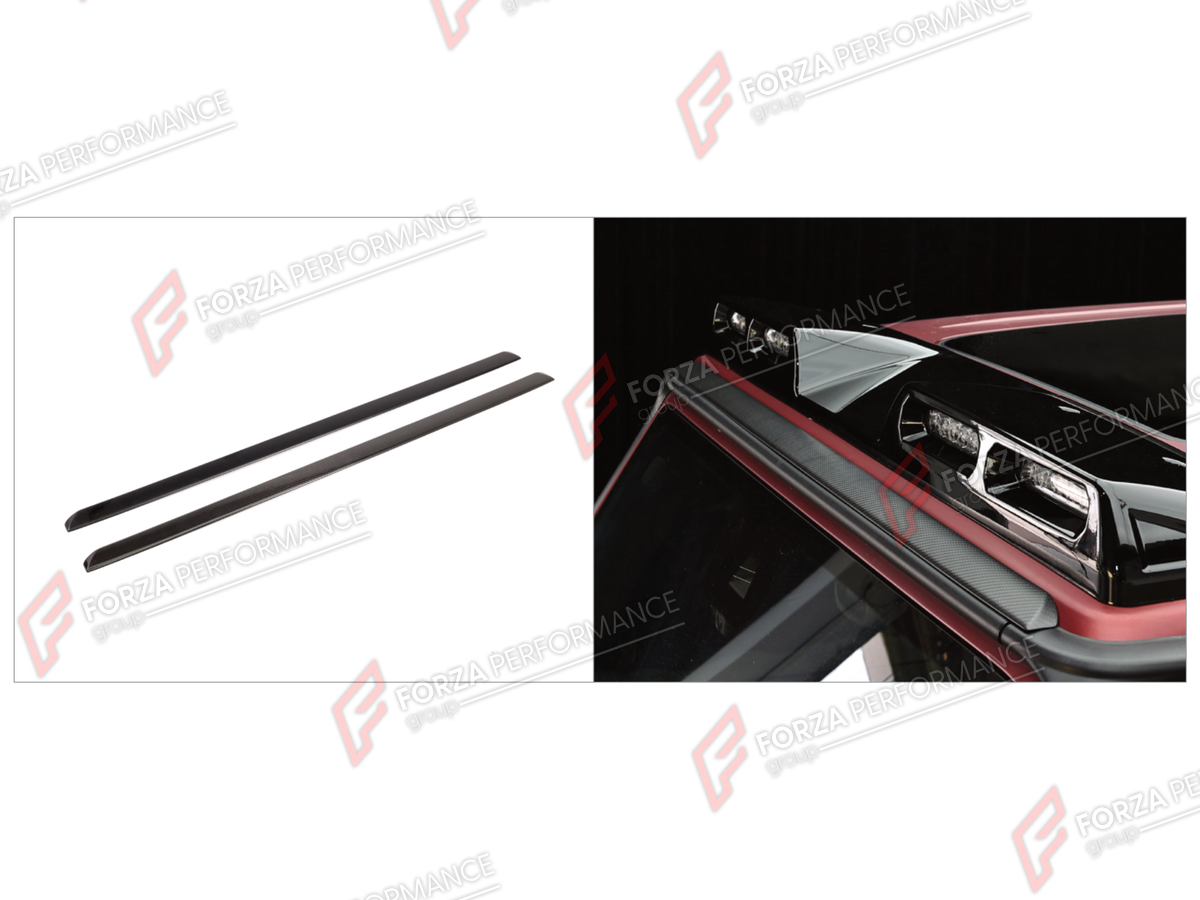 DRY CARBON FRONT ROOF TRIM STRIP for MERCEDES-BENZ G-CLASS W464 2019 - 2024