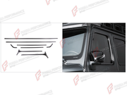 DRY CARBON FRONT ROOF TRIM STRIP WITH A-PILLAR COVERS for MERCEDES-BENZ G-CLASS W464 2019 - 2024