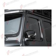 DRY CARBON FRONT ROOF TRIM STRIP WITH A-PILLAR COVERS for MERCEDES-BENZ G-CLASS W464 2019 - 2024