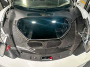 DRY CARBON FRONT TRUNK STORAGE BOX with TRIMS for FERRARI 458 SPECIALE 2013 - 2016