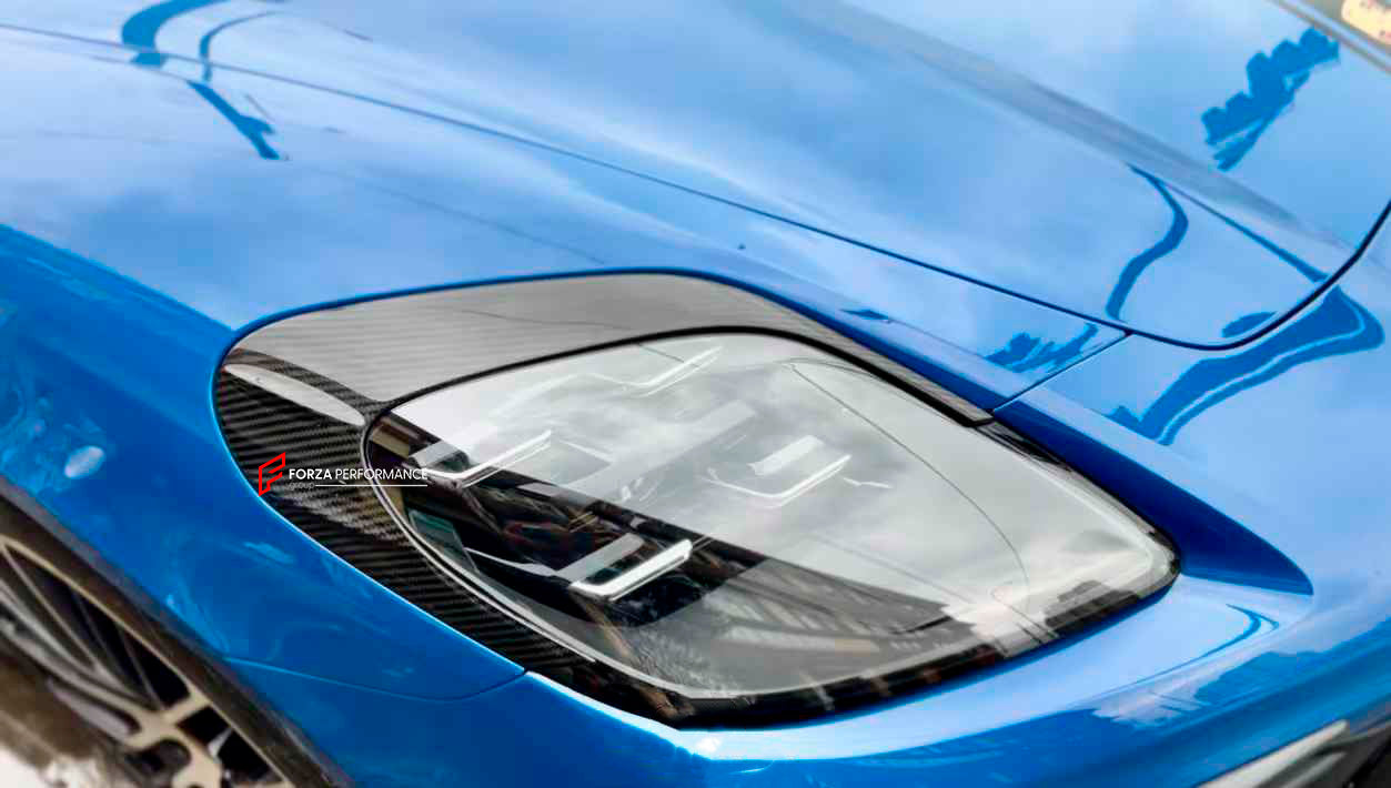 DRY CARBON HEADLIGHT COVERS for PORSCHE PANAMERA 976 2024+