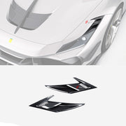 DRY CARBON HEADLIGHTS VENTS TRIM for FERRARI F8 2019 - 2022