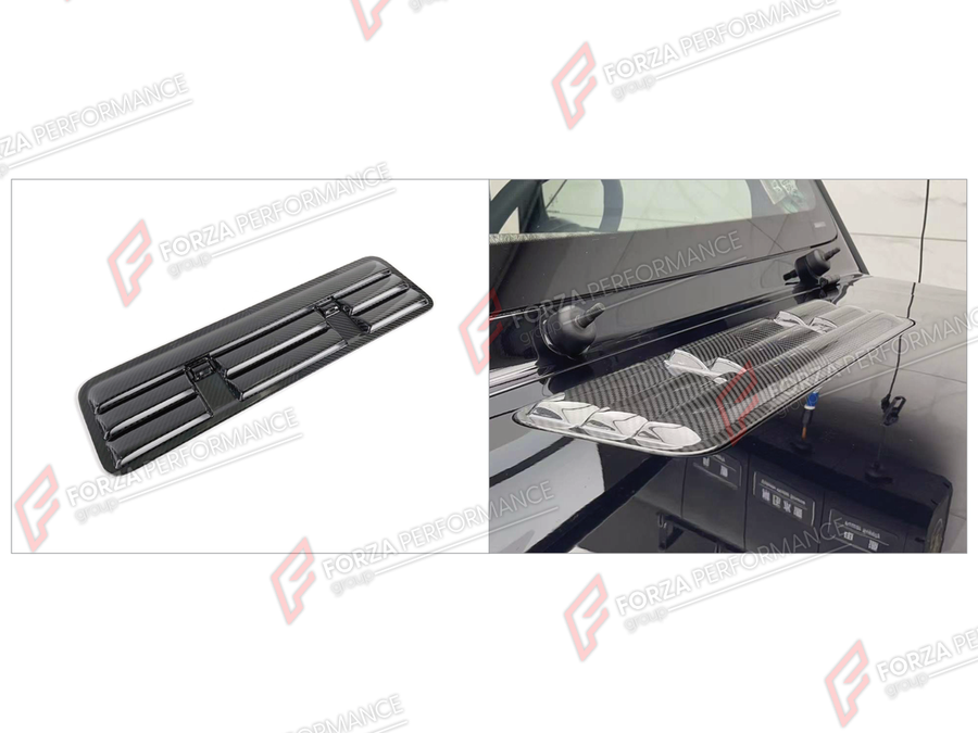 Buy Now DRY CARBON HOOD BONNET AIR VENTS for MERCEDES-BENZ G-CLASS W464 2019 - 2024 and upgrade car parts from SIR Tuning at the Best Price. Headlights, Tail lights, Bodykits, Navigations, Body Kit and more - Fast & Free Shipping within Europe, US & Worldwide.
