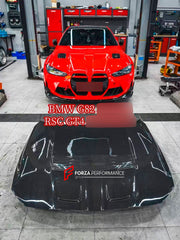 DRY CARBON HOOD BONNET for BMW M4 G82 2020+ RSC GT4 STYLE