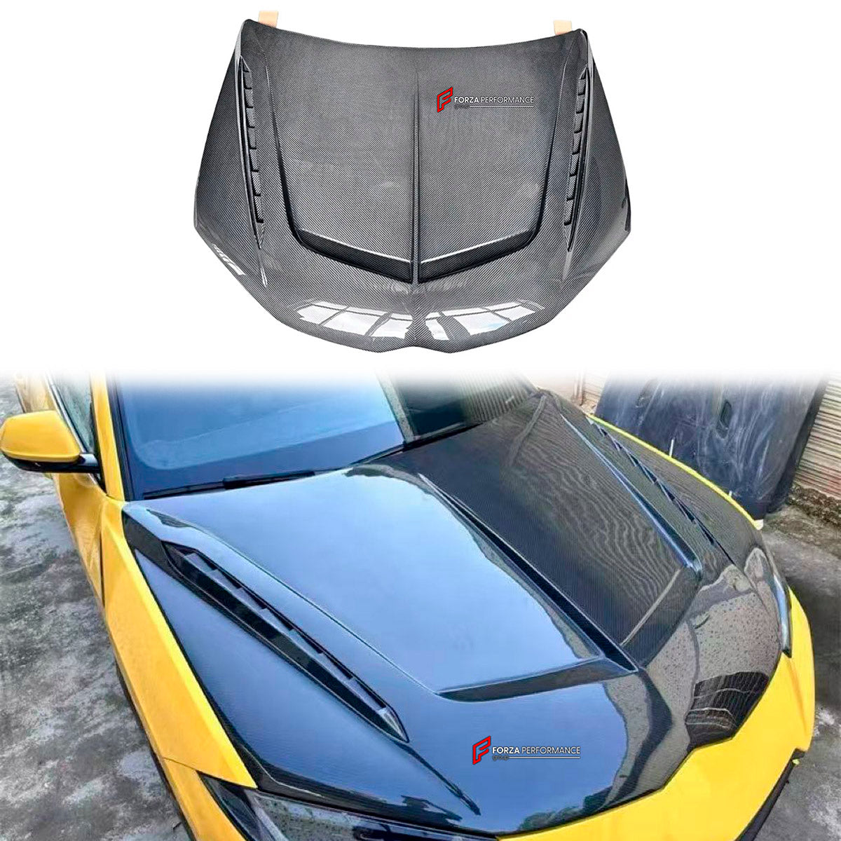 DRY CARBON HOOD BONNET for LAMBORGHINI URUS S 2023+