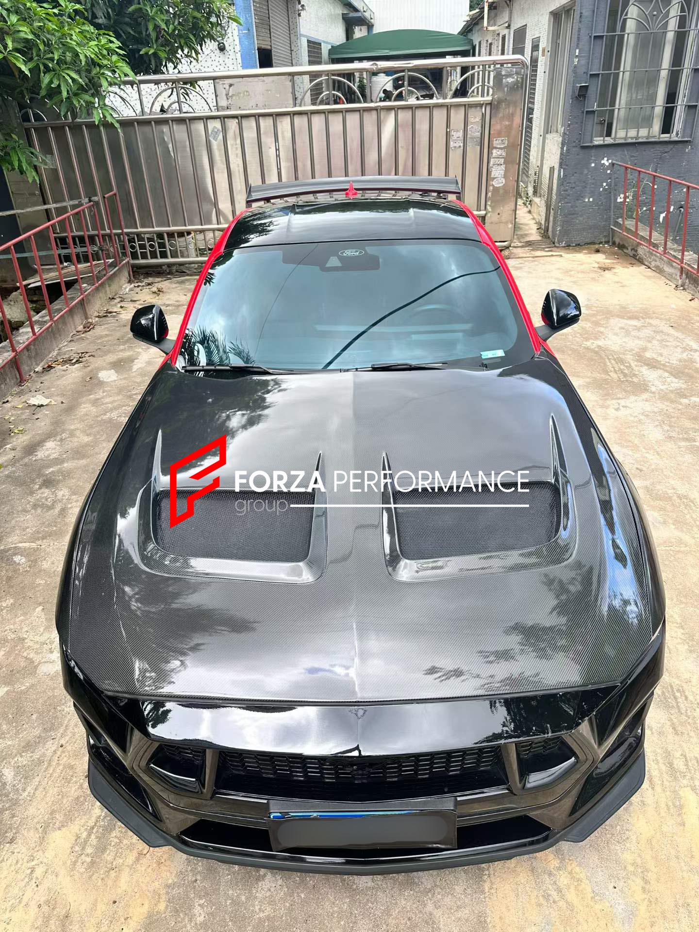 DRY CARBON HOOD / BONNET FOR FORD MUSTANG GTD 2025+