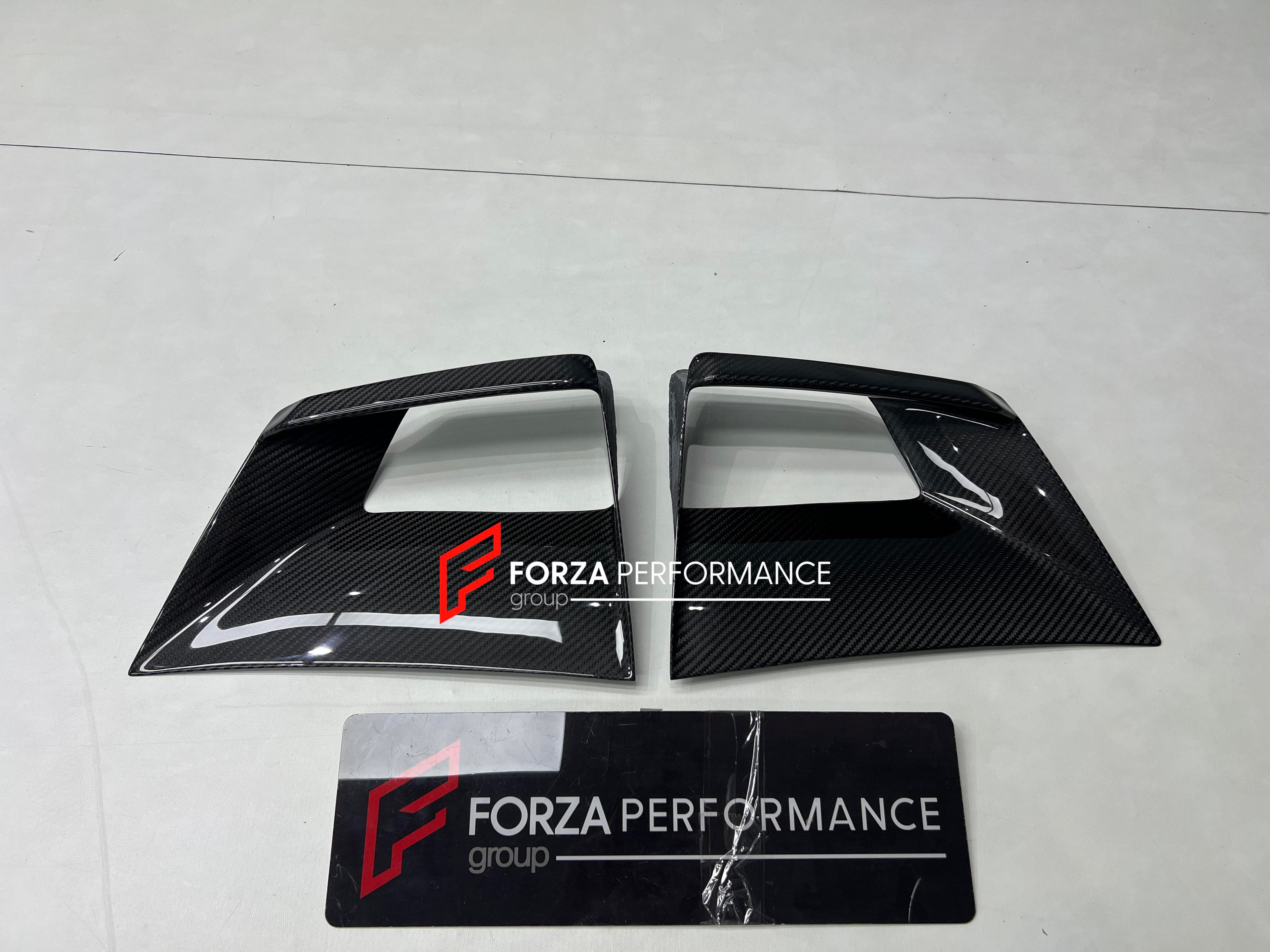 DRY CARBON HOOD INSERTS for LAMBORGHINI HURACAN 2014 - 2024