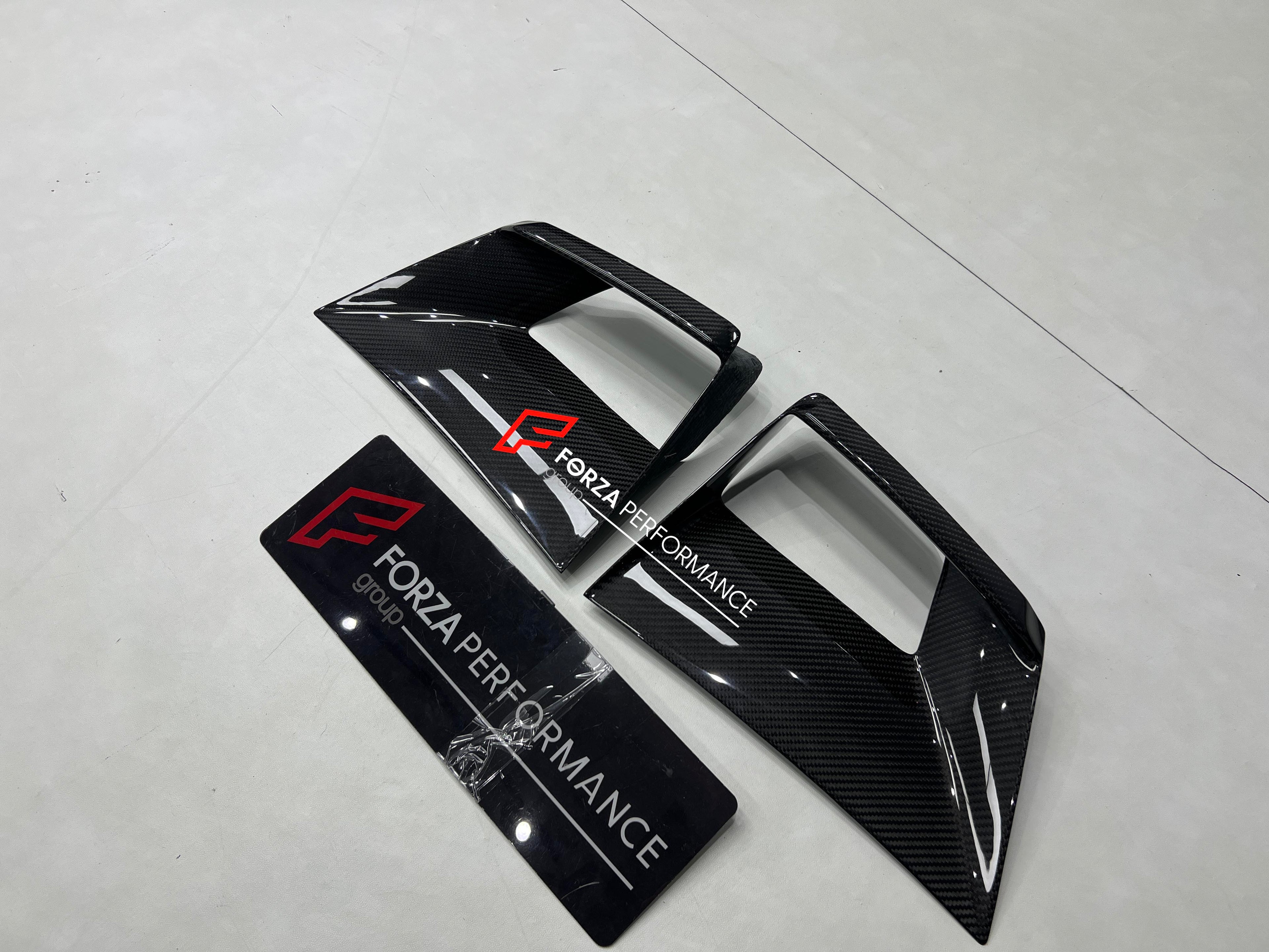 DRY CARBON HOOD INSERTS for LAMBORGHINI HURACAN 2014 - 2024