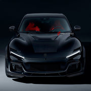 DRY CARBON HOOD PANEL TRIM for FERRARI PUROSANGUE 2023+