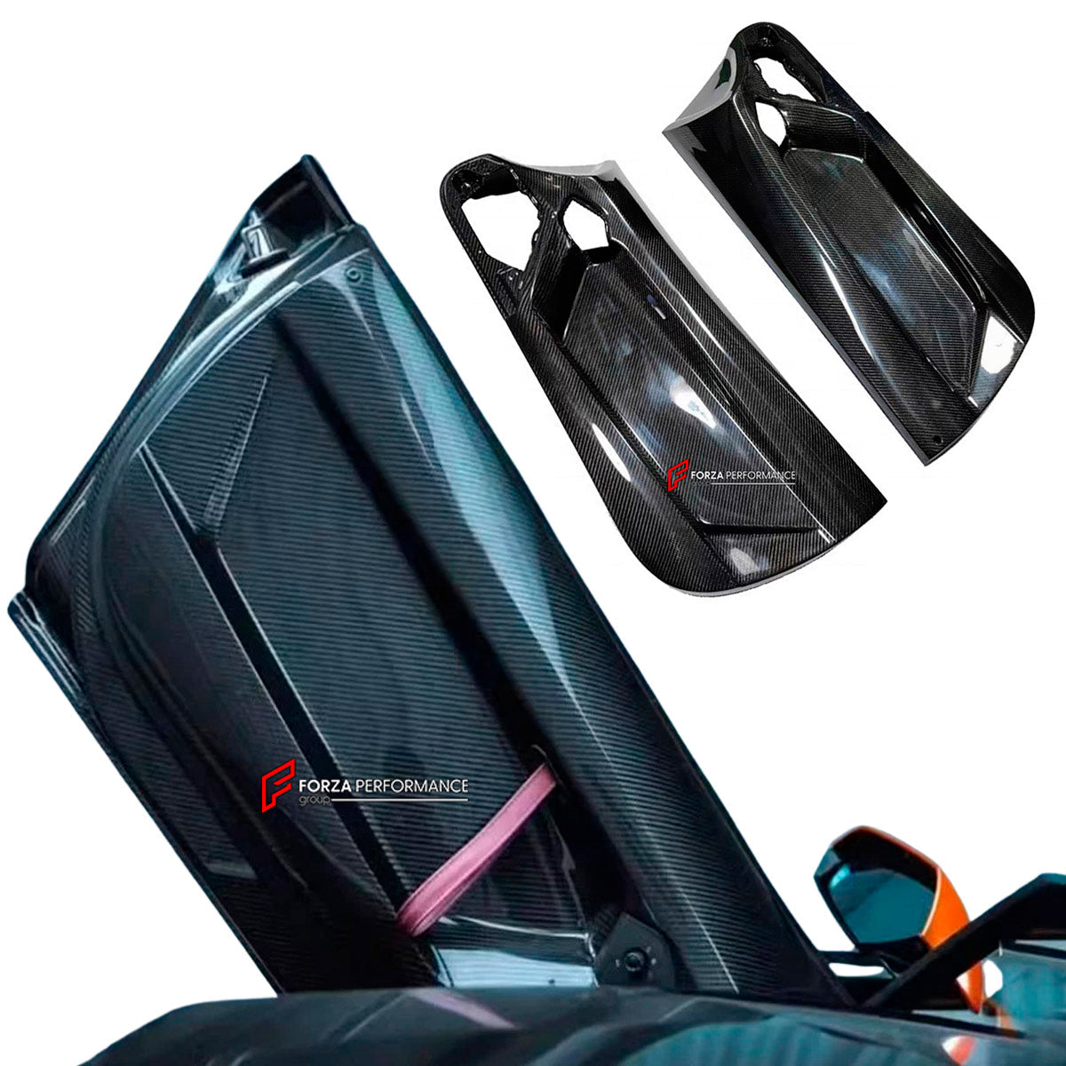 DRY CARBON INNER DOOR PANEL for LAMBORGHINI AVENTADOR LP700 LP720 LP750 2011 - 2022