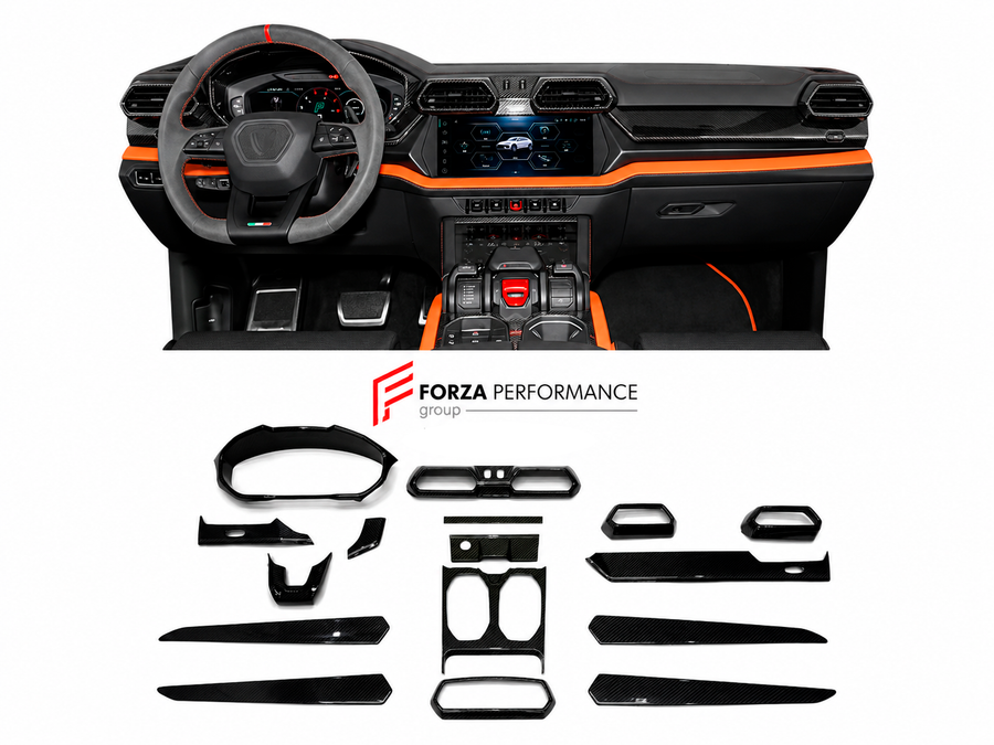 Buy Now DRY CARBON INTERIOR KIT for LAMBORGHINI URUS SE 2024+ and upgrade car parts from SIR Tuning at the Best Price. Headlights, Tail lights, Bodykits, Navigations, Body Kit and more - Fast & Free Shipping within Europe, US & Worldwide.