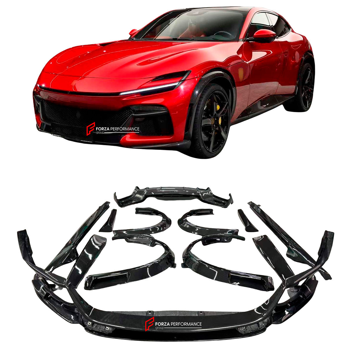 DRY CARBON OEM PARTS for FERRARI PUROSANGUE 2023+