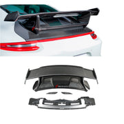 DRY CARBON REAR WING SPOILER WITH ENGINE COVER for PORSCHE 911 991.2 GT3 2015 - 2020