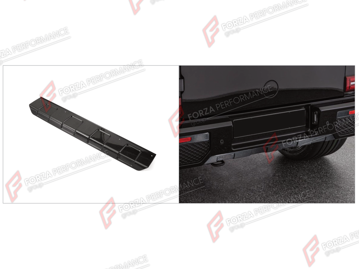DRY CARBON REAR BUMPER COVER for MERCEDES-BENZ G-CLASS W464 G63 2019 - 2024