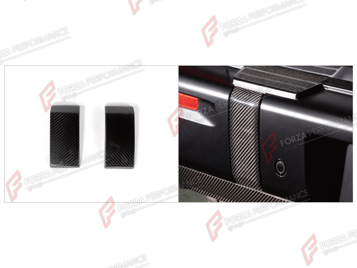 DRY CARBON REAR BUMPER COVER TRIMS for MERCEDES-BENZ G-CLASS W465 G63 G450D G500 G550 2025+