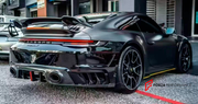 DRY CARBON REAR BUMPER with REAR DIFFUSER  for PORSCHE 911 992.1 TURBO S T 2020 - 2025